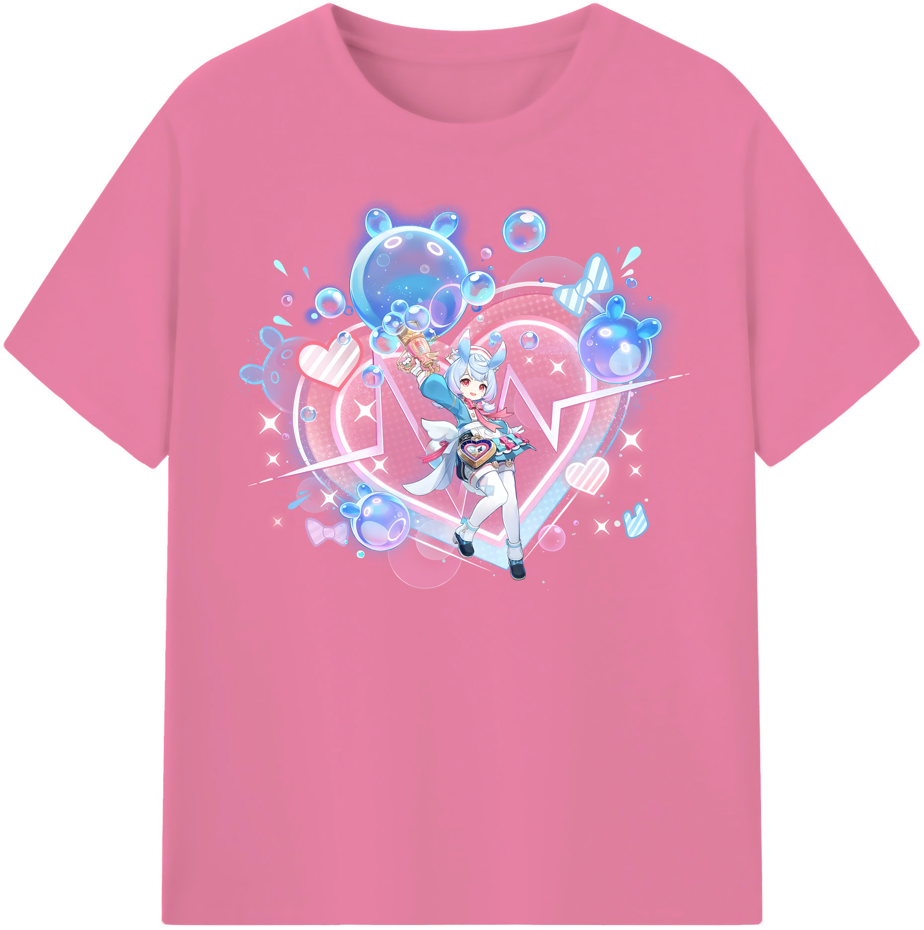 げんし神 シゲウィン genshin Shigewin 綿100％半袖Tシャツ（フロントプリント）